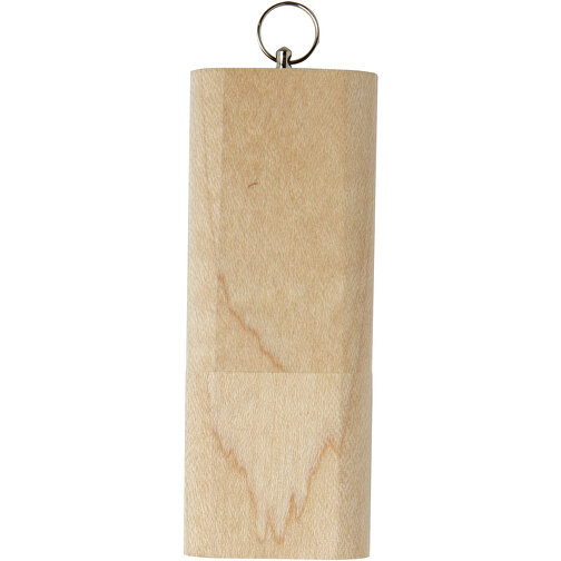 Schlüssel USB-Stick 2.0 Aus Holz , hellbraun MB , 2 GB , Holz, Aluminium MB , 5,80cm x 1,00cm x 2,00cm (Länge x Höhe x Breite), Bild 4