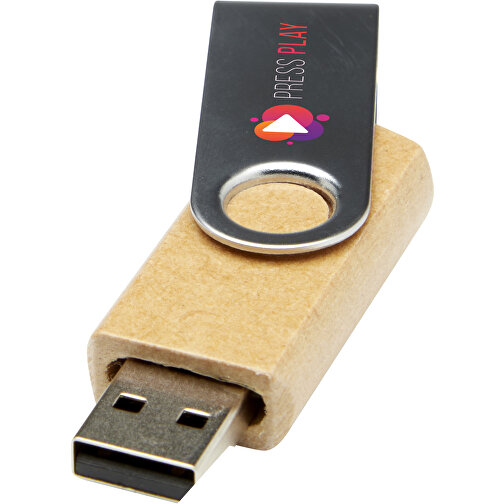 Rotate USB stick 2.0 lavet af genbrugspapir, Billede 2