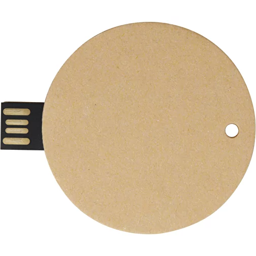 Memoria USB 2.0 de papel reciclado redonda, Imagen 6