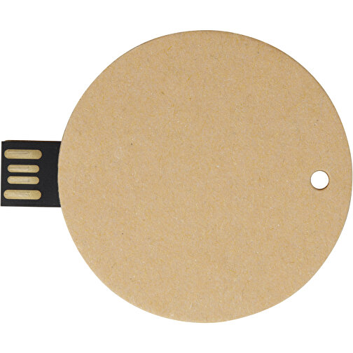 Memoria USB 2.0 redonda de papel reciclado, Imagen 6