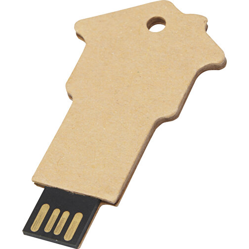 House USB stick 2.0 lavet af genbrugspapir, Billede 1