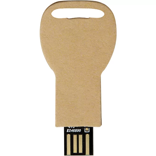 Pendrive wyposażony w interfejs USB 2.0 w kształcie klucza z papieru z recyklingu, Obraz 3