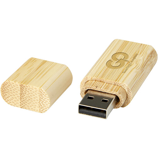 USB-Stick 3.0 Aus Bambus Mit Schlüsselring , natural MB , 16 GB , Bambusholz, Aluminium MB , 5,80cm x 1,00cm x 2,00cm (Länge x Höhe x Breite), Bild 2