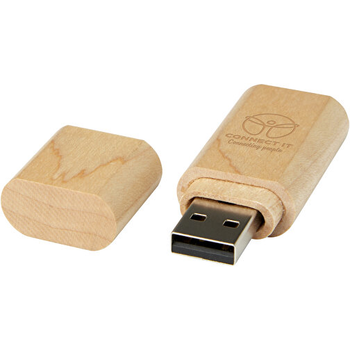 Chiavetta USB 3.0 in legno con portachiavi, Immagine 2