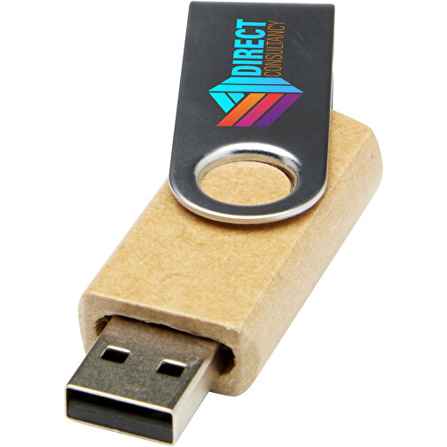 Chiavetta USB 3.0 a rotazione in carta riciclata, Immagine 2