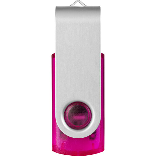 Rotate USB-Stick 3.0 Transparent , rosa MB , 65 GB , Kunststoff, Aluminium MB , 5,80cm x 1,90cm x 1,00cm (Länge x Höhe x Breite), Bild 4