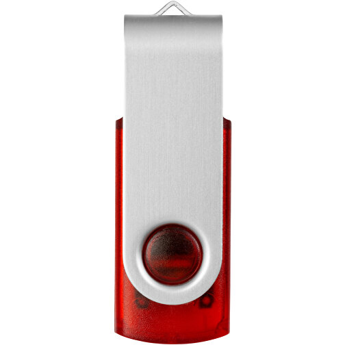 Rotate USB-Stick 3.0 Transparent , rot MB , 128 GB , Kunststoff, Aluminium MB , 5,80cm x 1,90cm x 1,00cm (Länge x Höhe x Breite), Bild 4