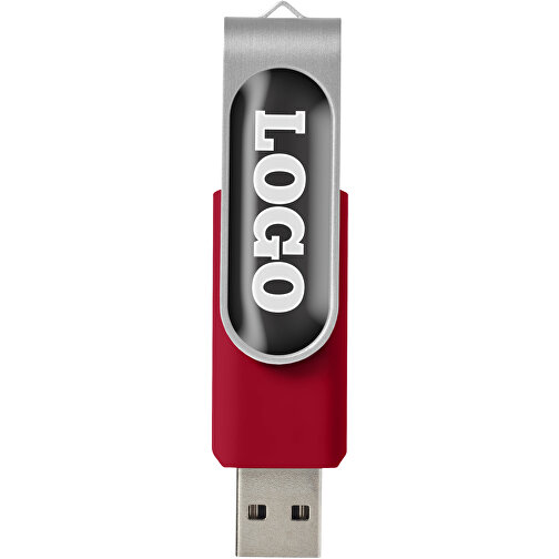 Rotate USB-Stick 3.0 Mit Doming , rot MB , 65 GB , Kunststoff, Aluminium MB , 5,80cm x 1,90cm x 1,00cm (Länge x Höhe x Breite), Bild 2