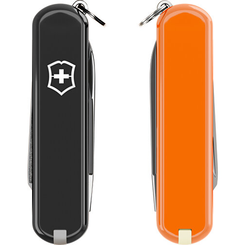 ESCORT - Victorinox Schweizer Messer , Victorinox, Dark Illusion / Mango Tango, hochlegierter, rostfreier Stahl, 5,80cm x 0,80cm x 1,80cm (Länge x Höhe x Breite), Bild 5