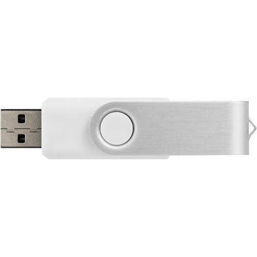 Rotate USB-Stick 3.0 Mit Doming , weiss MB , 16 GB , Kunststoff, Aluminium MB , 5,80cm x 1,90cm x 1,00cm (Länge x Höhe x Breite), Bild 3