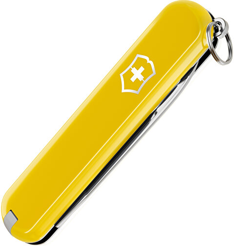 ESCORT - Victorinox Schweizer Messer , Victorinox, Sunny Side / Falling Snow, hochlegierter, rostfreier Stahl, 5,80cm x 0,80cm x 1,80cm (Länge x Höhe x Breite), Bild 3