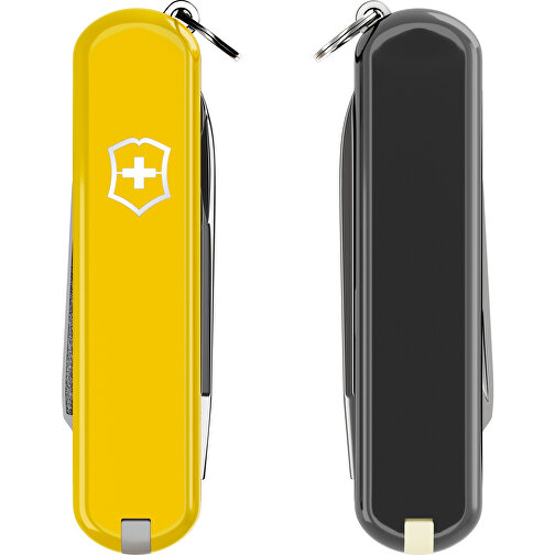 ESCORT - Victorinox Schweizer Messer , Victorinox, Sunny Side / Dark Illusion, hochlegierter, rostfreier Stahl, 5,80cm x 0,80cm x 1,80cm (Länge x Höhe x Breite), Bild 5