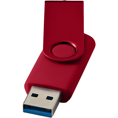 Rotate USB-Stick 3.0 Aus Metall , rot MB , 128 GB , Kunststoff, Aluminium MB , 5,80cm x 1,90cm x 1,00cm (Länge x Höhe x Breite), Bild 1