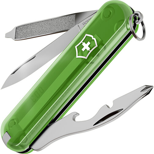 RALLY - Victorinox Schweizer Messer , Victorinox, Green Tea, hochlegierter, rostfreier Stahl, 5,80cm x 0,90cm x 2,00cm (Länge x Höhe x Breite), Bild 1