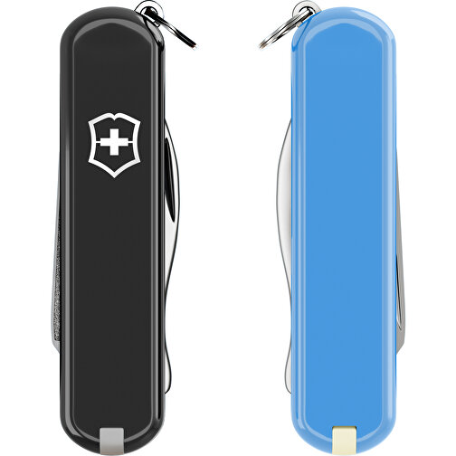 RALLY - Victorinox Schweizer Messer , Victorinox, Dark Illusion / Summer Rain, hochlegierter, rostfreier Stahl, 5,80cm x 0,90cm x 2,00cm (Länge x Höhe x Breite), Bild 6