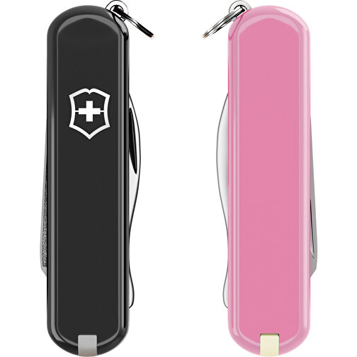 RALLY - Victorinox Schweizer Messer , Victorinox, Dark Illusion / Cherry Blossom, hochlegierter, rostfreier Stahl, 5,80cm x 0,90cm x 2,00cm (Länge x Höhe x Breite), Bild 5