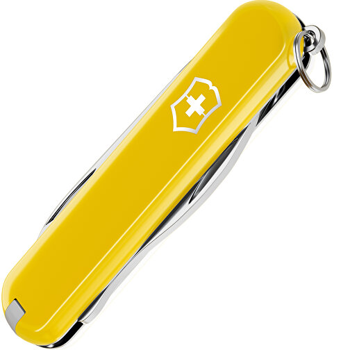 RALLY - Victorinox Schweizer Messer , Victorinox, Sunny Side / Falling Snow, hochlegierter, rostfreier Stahl, 5,80cm x 0,90cm x 2,00cm (Länge x Höhe x Breite), Bild 3