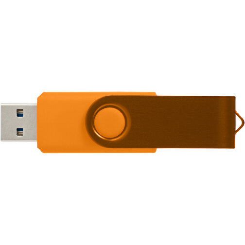 Rotate USB-Stick 3.0 Aus Metall , orange MB , 128 GB , Kunststoff, Aluminium MB , 5,80cm x 1,90cm x 1,00cm (Länge x Höhe x Breite), Bild 3