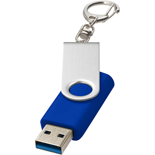 Rotate USB-Stick 3.0 Mit Schlüsselanhänger , royalblau MB , 32 GB , Kunststoff, Aluminium MB , 5,80cm x 1,90cm x 1,00cm (Länge x Höhe x Breite), Bild 1