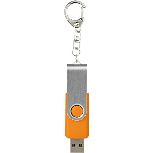 Rotate USB-Stick 3.0 Mit Schlüsselanhänger , orange MB , 128 GB , Kunststoff, Aluminium MB , 5,80cm x 1,90cm x 1,00cm (Länge x Höhe x Breite), Bild 3