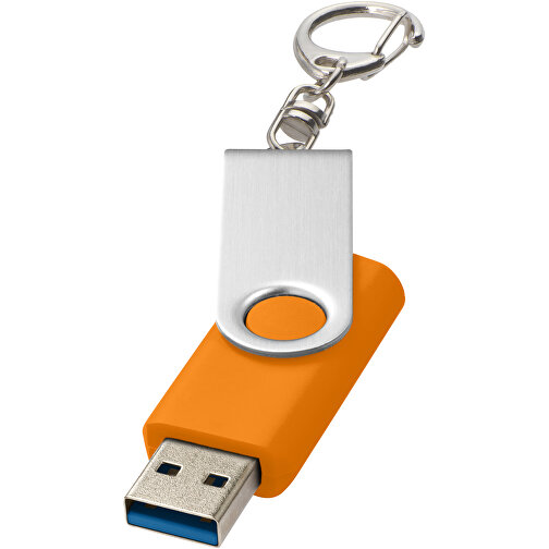 Rotate USB-Stick 3.0 Mit Schlüsselanhänger , orange MB , 16 GB , Kunststoff, Aluminium MB , 5,80cm x 1,90cm x 1,00cm (Länge x Höhe x Breite), Bild 1