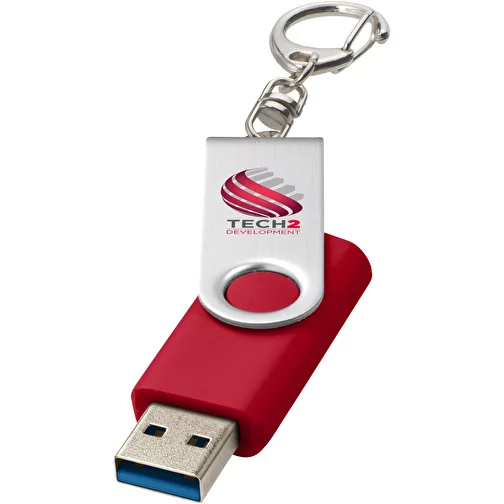 Rotate pendrive wyposażony w interfejs USB 3.0 z łańcuchem do kluczy, Obraz 2