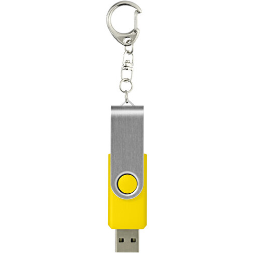 Rotate USB-Stick 3.0 Mit Schlüsselanhänger , gelb MB , 16 GB , Kunststoff, Aluminium MB , 5,80cm x 1,90cm x 1,00cm (Länge x Höhe x Breite), Bild 3