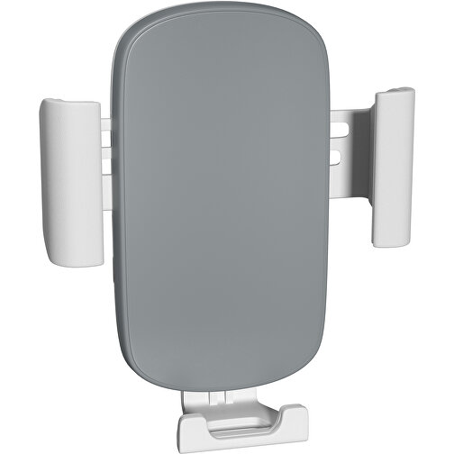 VividHold Qi Charger , silber / weiß, Kunststoff, 10,50cm x 10,00cm (Höhe x Breite), Bild 1