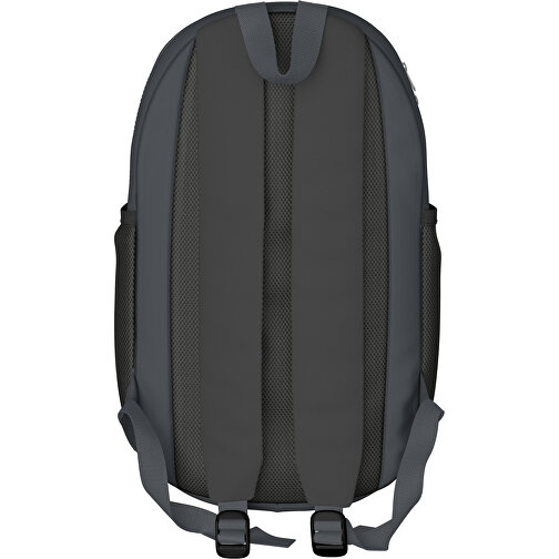 Rucksack Milan , schwarz / asphaltgrau, Sublimation-fabric 300g, 15,00cm x 40,00cm x 30,00cm (Länge x Höhe x Breite), Bild 2