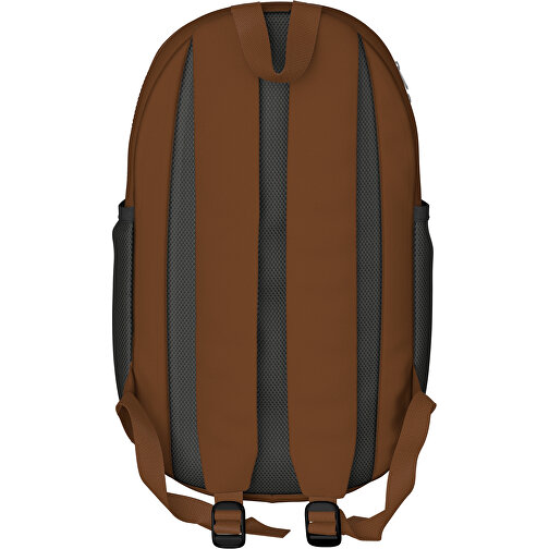 Rucksack Milan , nougatbraun, Sublimation-fabric 300g, 15,00cm x 40,00cm x 30,00cm (Länge x Höhe x Breite), Bild 2