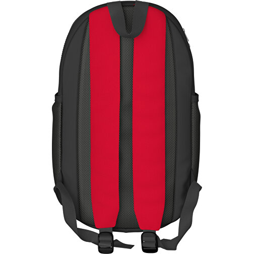 Rucksack Milan , dunkelrot / schwarz, Sublimation-fabric 300g, 15,00cm x 40,00cm x 30,00cm (Länge x Höhe x Breite), Bild 2