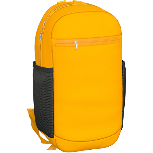 Rucksack Milan , hellorange, Sublimation-fabric 300g, 15,00cm x 40,00cm x 30,00cm (Länge x Höhe x Breite), Bild 1