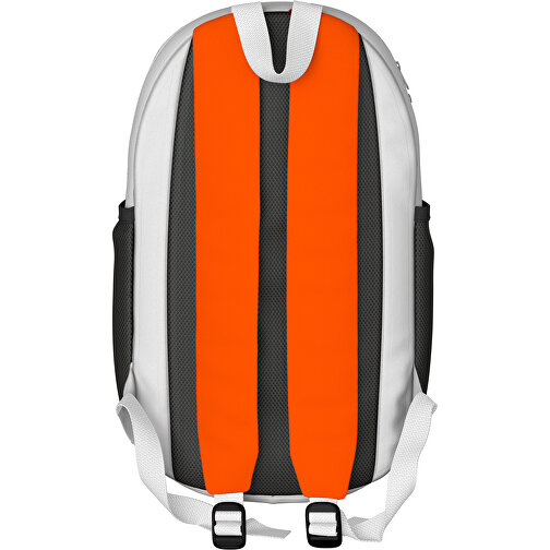 Rucksack Milan , orange / weiss, Sublimation-fabric 300g, 15,00cm x 40,00cm x 30,00cm (Länge x Höhe x Breite), Bild 2