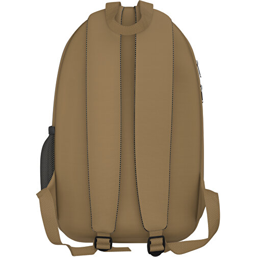 Rucksack Easy , hellgold, Sublimation-fabric 300g, 15,00cm x 40,00cm x 30,00cm (Länge x Höhe x Breite), Bild 2