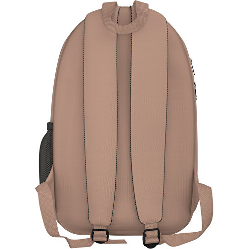 Rucksack Easy , mandelbraun, Sublimation-fabric 300g, 15,00cm x 40,00cm x 30,00cm (Länge x Höhe x Breite), Bild 2