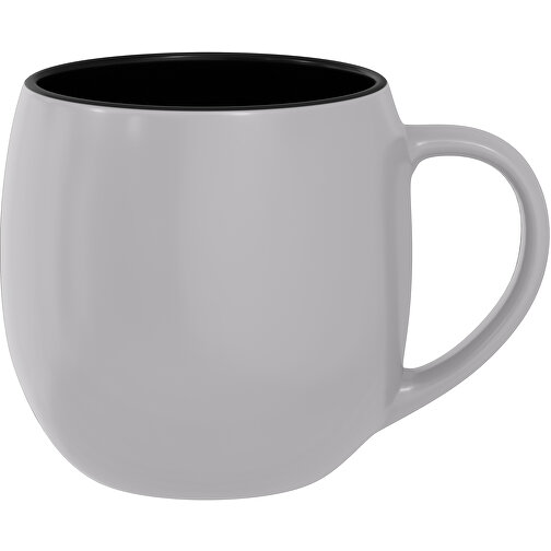 Olaf Aussen Farbig Innen Schwarz 400ml , hellgrau / schwarz, New Bone China Porzellan, 9,00cm x 12,00cm (Höhe x Breite), Bild 1