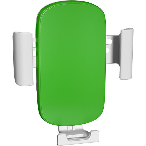 VividHold Qi Charger , grasgrün / weiß, Kunststoff, 10,50cm x 10,00cm (Höhe x Breite), Bild 1