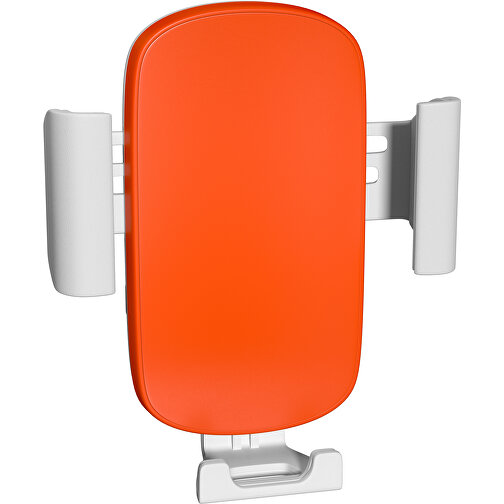 VividHold Qi Charger , orange / weiß, Kunststoff, 10,50cm x 10,00cm (Höhe x Breite), Bild 1