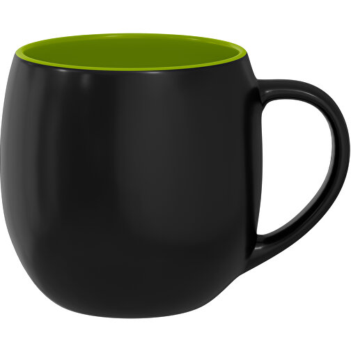 Olaf Innen Farbig Außen Schwarz 400ml , schwarz / erbsengrün, New Bone China Porzellan, 9,00cm x 12,00cm (Höhe x Breite), Bild 1