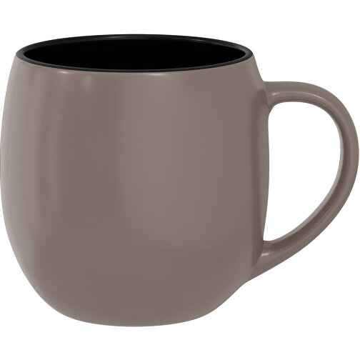 Olaf Aussen Farbig Innen Schwarz 400ml , satin-matt braun / schwarz, New Bone China Porzellan, 9,00cm x 12,00cm (Höhe x Breite), Bild 1