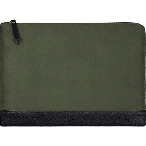 VINGA Marlow 14' Laptop Sleeve Aus RCS Recyceltem Polyester, Grün , grün, Polyester, 35,50cm x 2,00cm x 25,00cm (Länge x Höhe x Breite), Bild 1