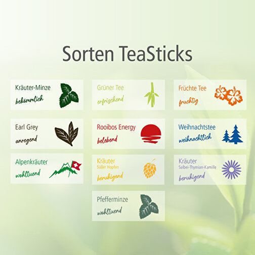Økologisk TeaStick - Grønn te ingefær sitron - Individ. Design, Bilde 3