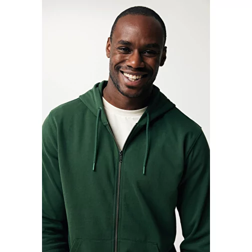 Sweat à capuche zippé Iqoniq Abisko en coton recyclé, forest green, Image 5