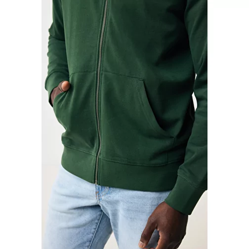 Sweat à capuche zippé Iqoniq Abisko en coton recyclé, forest green, Image 8
