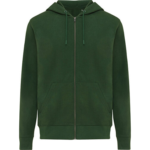 Iqoniq Abisko Zip-Kapuzenpullover Aus Recycelter Baumwolle, Forest Green , forest green, 50% recycelte und 50% biologische Baumwolle, XL, 76,00cm x 1,00cm x 60,00cm (Länge x Höhe x Breite), Bild 1