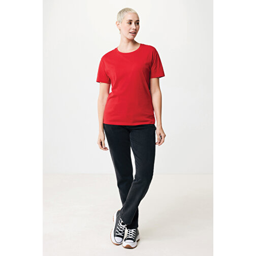 Iqoniq Yala Damen T-Shirt Aus Recycelter Baumwolle, Rot , rot, 30% recycelte und 70% biologische Baumwolle, XS, 62,00cm x 1,00cm x 47,00cm (Länge x Höhe x Breite), Bild 3