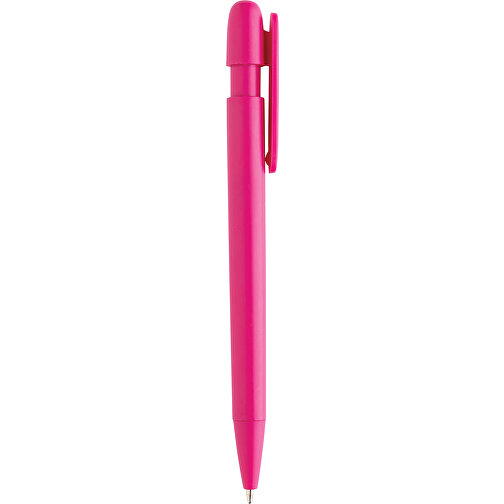 Devin Solid Stift Aus GRS Zertifiziertem RABS, Rosa , rosa, ABS - recycelt, 14,00cm (Höhe), Bild 5