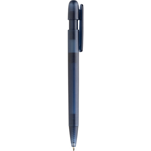 Devin Transparenter Stift Aus GRS Zertifiziertem RABS, Navy Blau , navy blau, ABS - recycelt, 14,00cm (Höhe), Bild 5