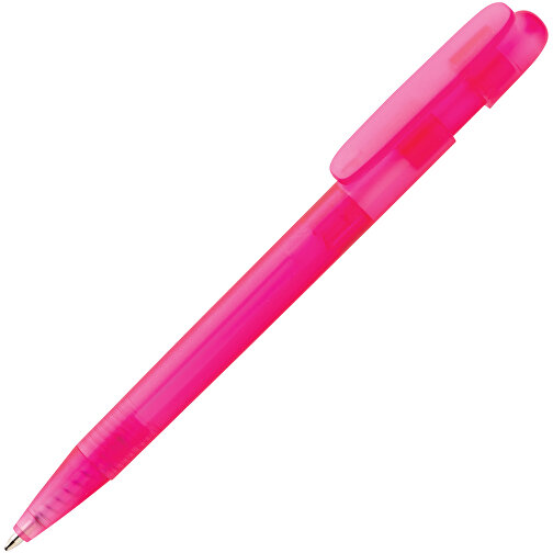 Devin Transparenter Stift Aus GRS Zertifiziertem RABS, Rosa , rosa, ABS - recycelt, 14,00cm (Höhe), Bild 2