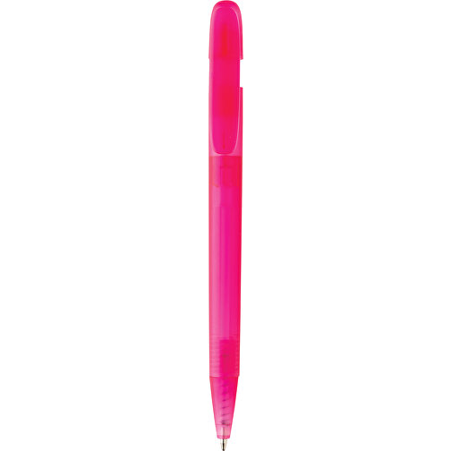 Stylo transparent Devin en rABS certifié GRS, rose, Image 4